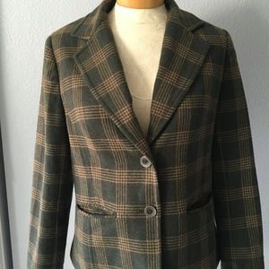 Vintage Talbots Plaid Coat